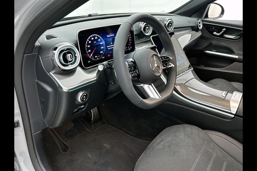 Mercedes-Benz C-Klasse 300 e Business Solution AMG | Nightpakket | Comfortpakket Plus | Middenconsole metaalstructuur | Trekhaak | Panoramaschuifdak | Smartphone integratie | 360° camera | Sfeerverlichting |