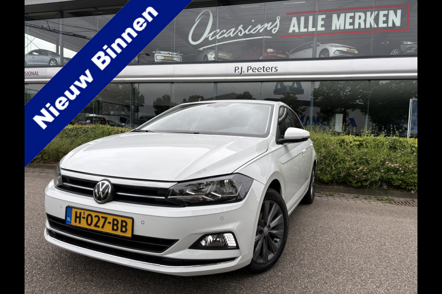 Volkswagen Polo 1.0 TSI Highline Airco - Apple carplay - Navigatie - Parkeersensoren - Parkeer assistent - Cruise control - Licht metalen velgen 16 inch - Lederen versnellingspook - Bluetooth - Led verlichting - Radio - Start/stop systeem - Stuur leder - Stuur multifunctioneel - Elektrische ramen