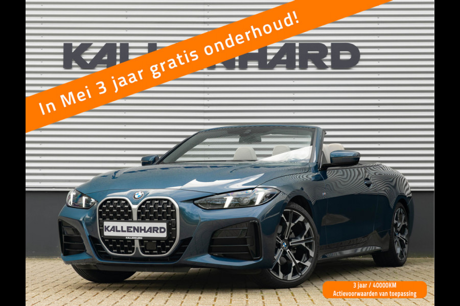 BMW 4 Serie Cabrio 420i M-Sport - Trekhaak - Harman Kardon - Air Collar - ACC - Stuurwiel Verwarmd