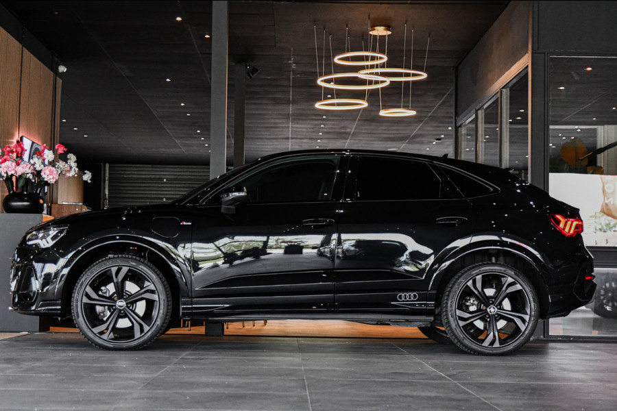 Audi Q3 Sportback 45 TFSI e 3x S-Line, Sonos. Matrix, Leder, 20", Keyless, Camera, Dodehoek, Ambient, Carplay!
