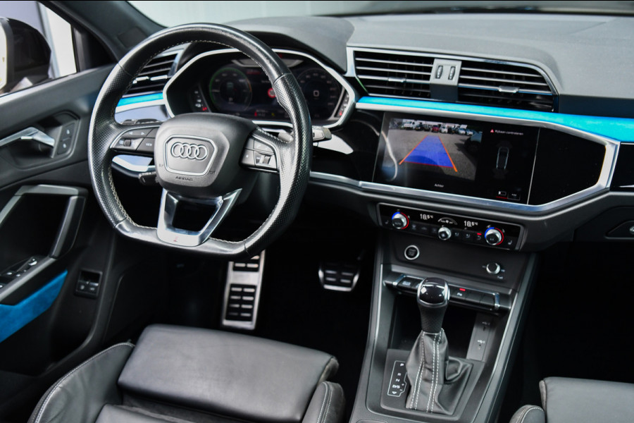Audi Q3 Sportback 45 TFSI e 3x S-Line, Sonos. Matrix, Leder, 20", Keyless, Camera, Dodehoek, Ambient, Carplay!