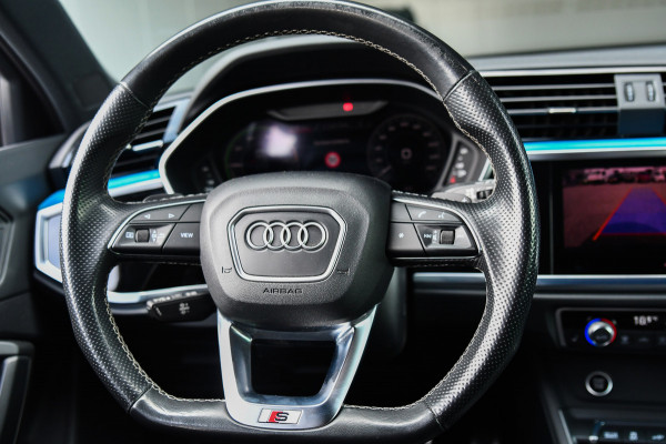 Audi Q3 Sportback 45 TFSI e 3x S-Line, Sonos. Matrix, Leder, 20", Keyless, Camera, Dodehoek, Ambient, Carplay!