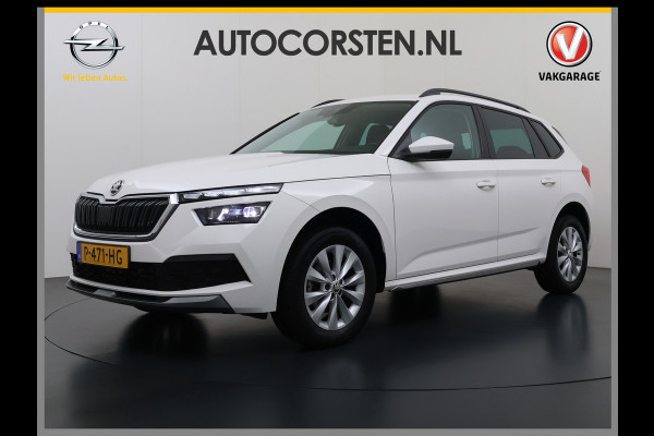 Škoda Kamiq T 111pk 1/2 Leer+Elek.Stoel+Verwarmd Apple Camera Android Auto Navi Ecc Camera Cruise Control Pdc Business Edition Draadloze Tel.lader Lmv 16" Isofix Voorruitverwarming DAB Led 1e Eigenaar Origineel Nederlandse Auto
