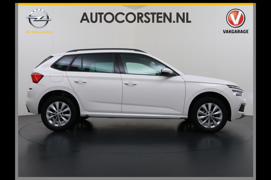 Škoda Kamiq T 111pk 1/2 Leer+Elek.Stoel+Verwarmd Apple Camera Android Auto Navi Ecc Camera Cruise Control Pdc Business Edition Draadloze Tel.lader Lmv 16" Isofix Voorruitverwarming DAB Led 1e Eigenaar Origineel Nederlandse Auto