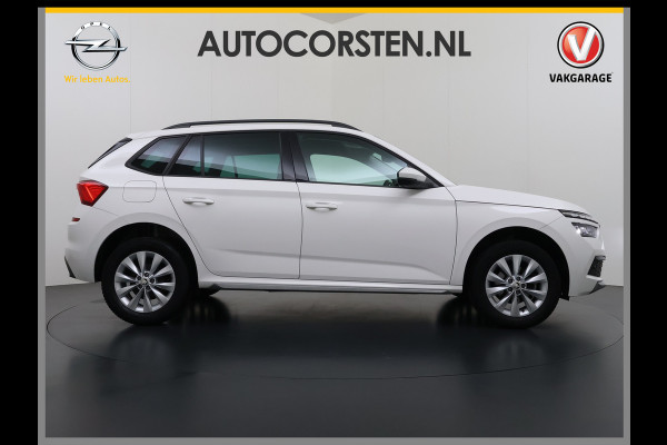 Škoda Kamiq T 111pk 1/2 Leer+Elek.Stoel+Verwarmd Apple Camera Android Auto Navi Ecc Camera Cruise Control Pdc Business Edition Draadloze Tel.lader Lmv 16" Isofix Voorruitverwarming DAB Led 1e Eigenaar Origineel Nederlandse Auto