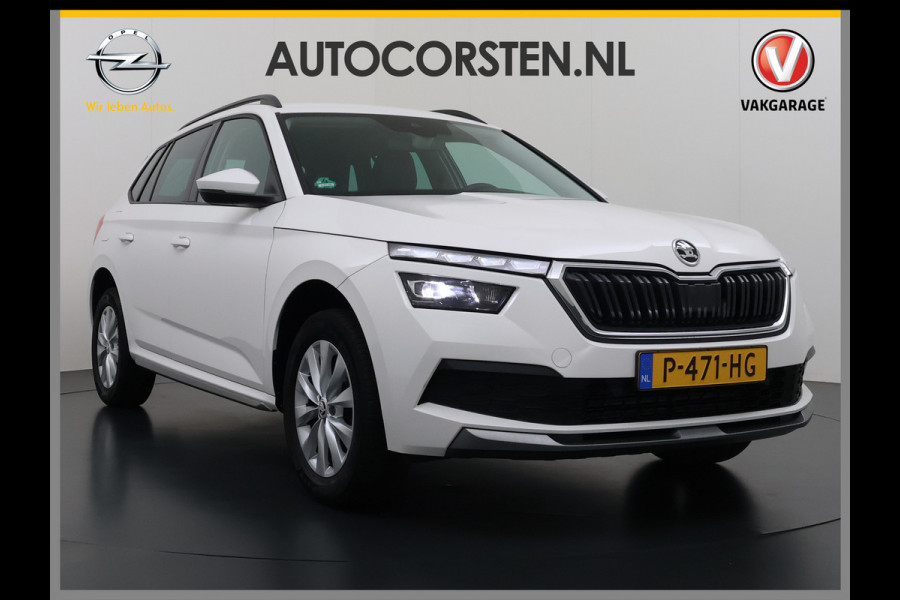 Škoda Kamiq T 111pk 1/2 Leer+Elek.Stoel+Verwarmd Apple Camera Android Auto Navi Ecc Camera Cruise Control Pdc Business Edition Draadloze Tel.lader Lmv 16" Isofix Voorruitverwarming DAB Led 1e Eigenaar Origineel Nederlandse Auto
