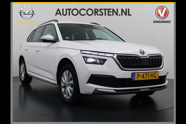 Škoda Kamiq T 111pk 1/2 Leer+Elek.Stoel+Verwarmd Apple Camera Android Auto Navi Ecc Camera Cruise Control Pdc Business Edition Draadloze Tel.lader Lmv 16" Isofix Voorruitverwarming DAB Led 1e Eigenaar Origineel Nederlandse Auto