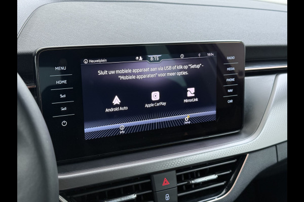 Škoda Kamiq T 111pk 1/2 Leer+Elek.Stoel+Verwarmd Apple Camera Android Auto Navi Ecc Camera Cruise Control Pdc Business Edition Draadloze Tel.lader Lmv 16" Isofix Voorruitverwarming DAB Led 1e Eigenaar Origineel Nederlandse Auto