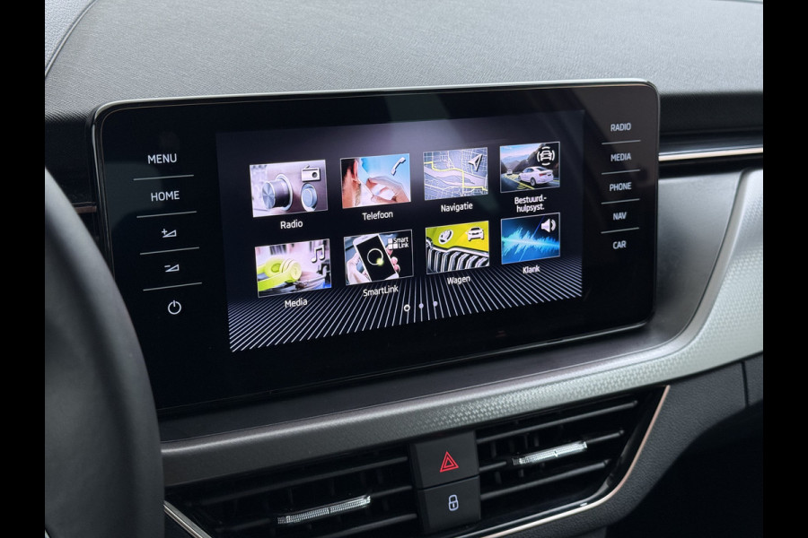 Škoda Kamiq T 111pk 1/2 Leer+Elek.Stoel+Verwarmd Apple Camera Android Auto Navi Ecc Camera Cruise Control Pdc Business Edition Draadloze Tel.lader Lmv 16" Isofix Voorruitverwarming DAB Led 1e Eigenaar Origineel Nederlandse Auto