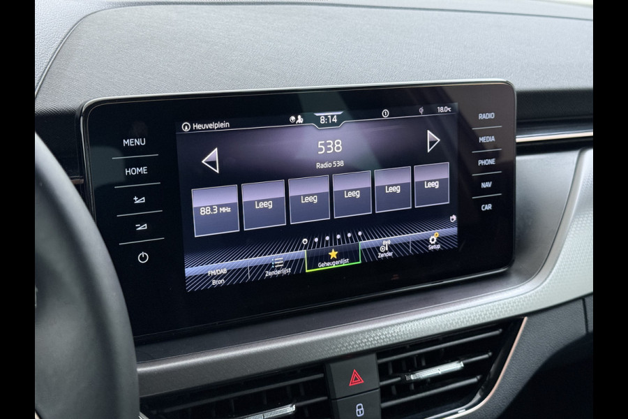 Škoda Kamiq T 111pk 1/2 Leer+Elek.Stoel+Verwarmd Apple Camera Android Auto Navi Ecc Camera Cruise Control Pdc Business Edition Draadloze Tel.lader Lmv 16" Isofix Voorruitverwarming DAB Led 1e Eigenaar Origineel Nederlandse Auto