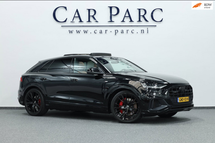 Audi Q8 55 TFSI e quattro S-line BTW/MATRIX+LED/VIRTUAL/SFEER/PANO/LEER+S.VERWARMING+VERKOELING/22"LMV/360/ACC/ECC/12 MDN GARANTIE