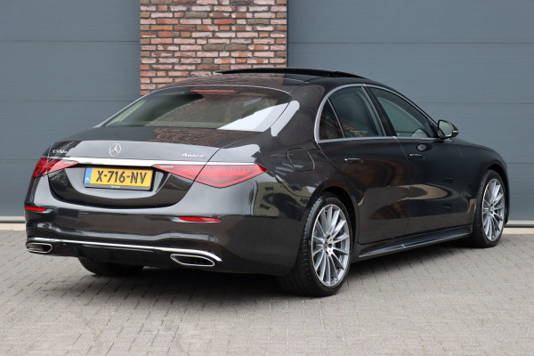 Mercedes-Benz S-Klasse 580 e 4MATIC AMG Line | Achterasbesturing | Luchtvering | Distronic+ | Massage | Exclusief Nappa Leder | Stoelventilatie V+A | HUD | Parfumering | Soft-Close | 3D-Display | Digital Light |