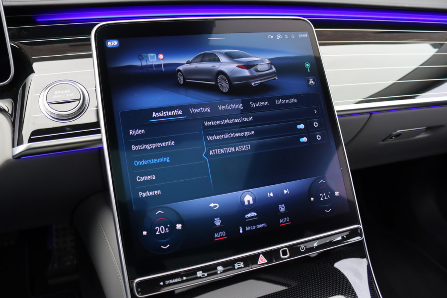 Mercedes-Benz S-Klasse 580 e 4MATIC AMG Line | Achterasbesturing | Luchtvering | Distronic+ | Massage | Exclusief Nappa Leder | Stoelventilatie V+A | HUD | Parfumering | Soft-Close | 3D-Display | Digital Light |