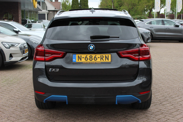 BMW iX3 High Executive 80 kWh / SoH 94,9% / Trekhaak / Panoramadak / 360Camera / Head-up / 20'' / Leder / Harman Kardon / Navigatie / Memory seats / Dodehoek / DAB / Stoelverwarming / Cruise Control Adaptief
