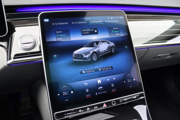 Mercedes-Benz S-Klasse 580 e 4MATIC AMG Line | Achterasbesturing | Luchtvering | Distronic+ | Massage | Exclusief Nappa Leder | Stoelventilatie V+A | HUD | Parfumering | Soft-Close | 3D-Display | Digital Light |