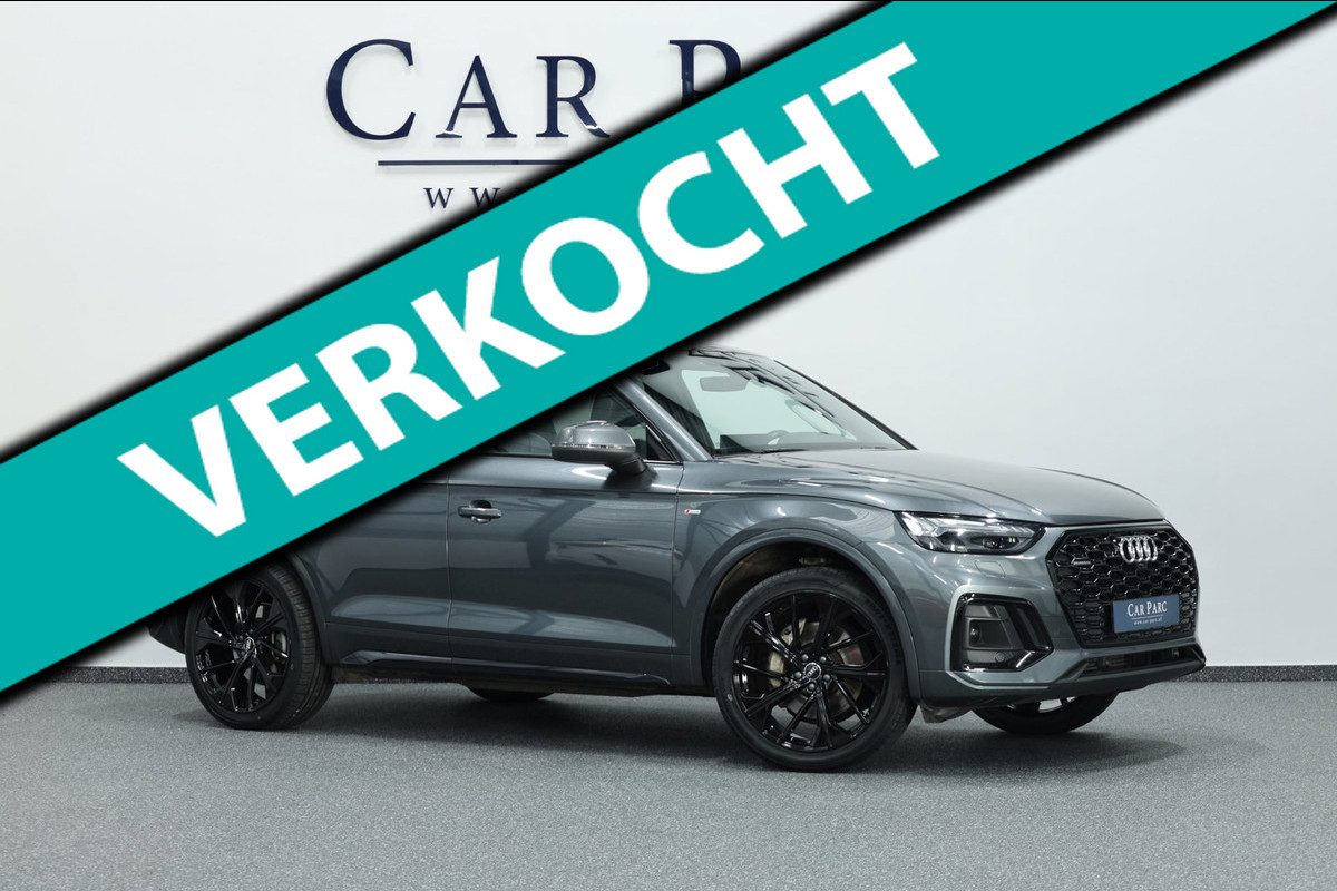 Audi Q5 Sportback 50 TFSI e S edition 3x S-line/LED/VIRTUAL/SFEER/PANO/HALF LEDER+S.VERWARMING/21" LMV/CAM/ACC/ECC/12 MND GARANTIE
