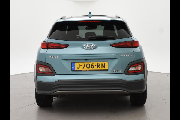 Hyundai Kona EV PREMIUM SKY 64 kWh 100% SOH *CERAMIC BLUE* + SCHUIFDAK | STOELVERW. V+A | STOELVENTILATIE | KRELL