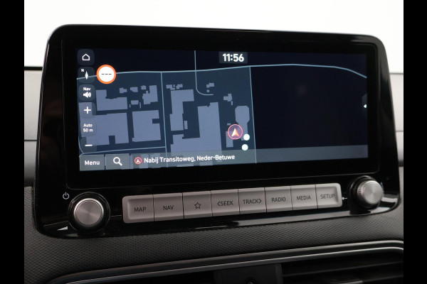 Hyundai Kona EV PREMIUM SKY 64 kWh 100% SOH *CERAMIC BLUE* + SCHUIFDAK | STOELVERW. V+A | STOELVENTILATIE | KRELL