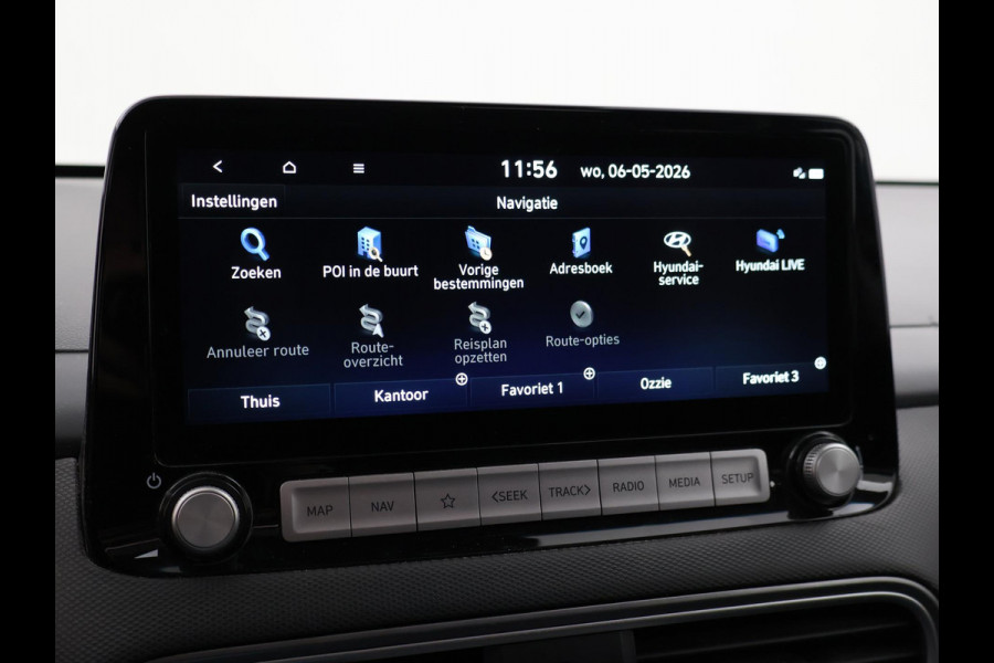 Hyundai Kona EV PREMIUM SKY 64 kWh 100% SOH *CERAMIC BLUE* + SCHUIFDAK | STOELVERW. V+A | STOELVENTILATIE | KRELL