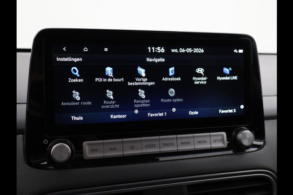Hyundai Kona EV PREMIUM SKY 64 kWh 100% SOH *CERAMIC BLUE* + SCHUIFDAK | STOELVERW. V+A | STOELVENTILATIE | KRELL