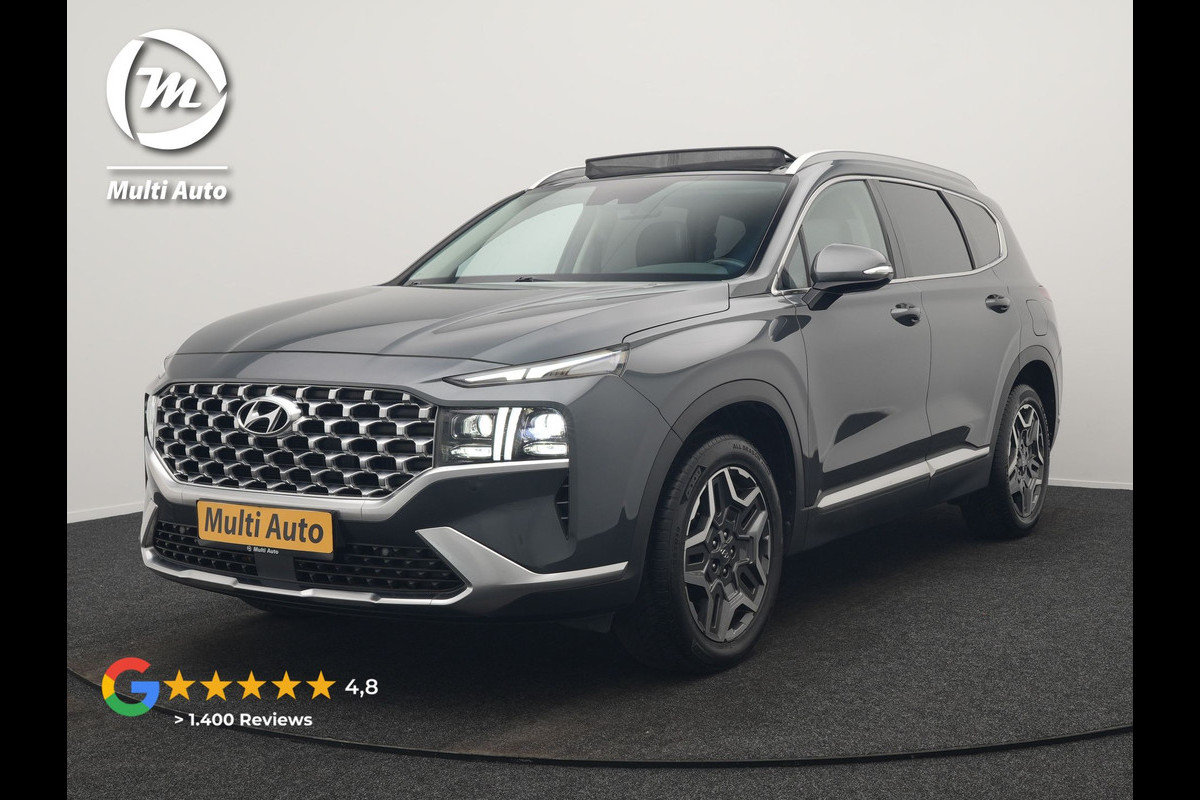 Hyundai Santa Fe 1.6 T-GDI Comfort Smart Sky PHEV 266pk Dealer O.H. | Trekhaak Afn. | Panodak | Adaptive Cruise | Camera | Krell Audio | Lederen Sportstoelen Verwarmd | Apple Carplay | Keyless | Blis | Stuur Verwarmd | Navigatie | DAB | Plug In Hybrid