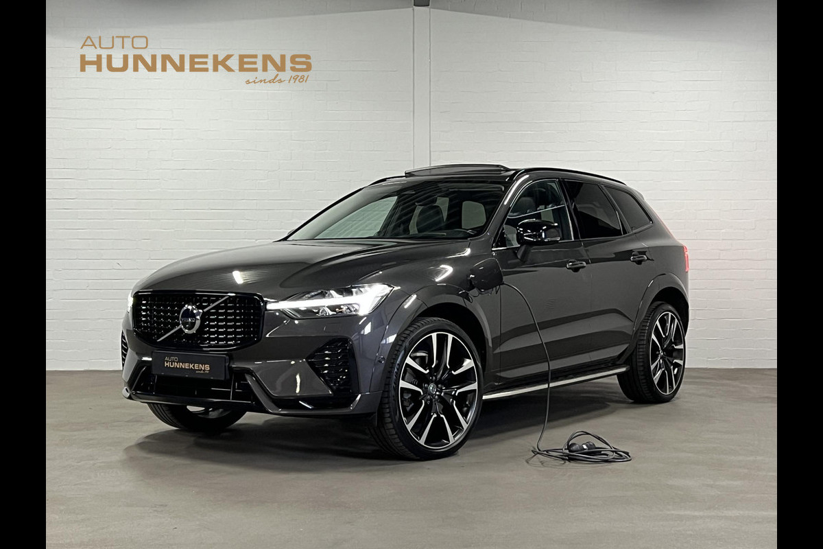 Volvo XC60 2.0 T8 Plug-in hybrid AWD Ultra Dark Luchtvering | Massage | Trekhaak | Stoelventilatie | Open dak | Adapt. Cruise | 360 camera | Head-up | Memory | Stuur-/stoelverwarming