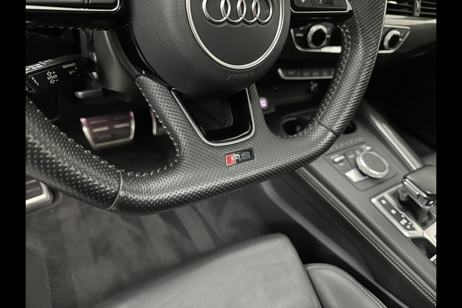 Audi RS4 Avant 2.9 TFSI A4 Quattro | Carbon | Panorama | RS-Dynamic | ACC | 360 Camera | Matrix-LED | Keyless-Entry | Massage | 20 inch | Memory | Black-Optic | 3-Zone Clima | Tour-Pakket | Getint Glas | Sfeerverlichting | Autom. Parkeren | Virtual-Cockpit |