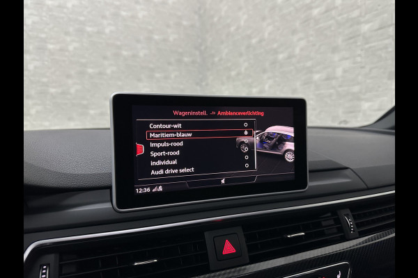 Audi RS4 Avant 2.9 TFSI A4 Quattro | Carbon | Panorama | RS-Dynamic | ACC | 360 Camera | Matrix-LED | Keyless-Entry | Massage | 20 inch | Memory | Black-Optic | 3-Zone Clima | Tour-Pakket | Getint Glas | Sfeerverlichting | Autom. Parkeren | Virtual-Cockpit |