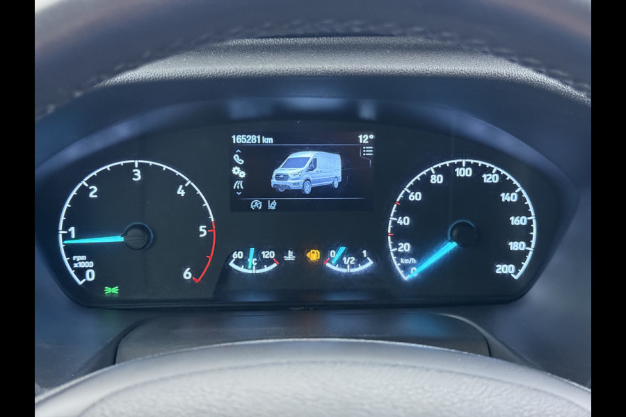 Ford Transit 310 2.0 TDCI L2H2 3-Persoons Camera Airco Stoelverwarming Elek.Stoel Cruise Control Pdc Lane Assist Trend Betonplex Vloer Wandbetimmering Schuifdeur Voorruitverwarming 1e Eigenaar Origineel Nederlandse Bus
