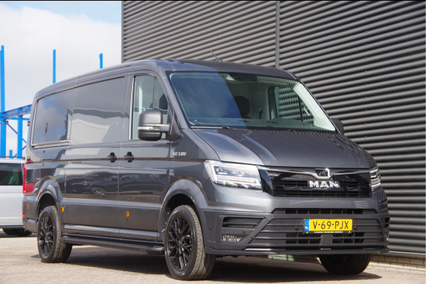 MAN TGE 3.180 35 2.0 L3H2(L2H1) 177PK AUT. LED, TREKHAAK, GEV. ERGO ACTIVE STOEL, STANDKACHEL, STOELVERWARMING, STUURVERWARMING, VOORRUI