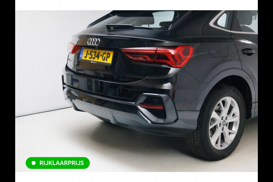 Audi Q3 Sportback 35 TFSI Edition 150 PK | NL Auto | Panoramadak | Leer | 360 camera | El. achterklep Stoelverwarming, Navigatie, App-connect, Lane assist, Cruise, Led verlichting, Regensensor