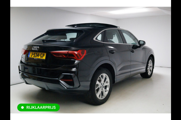 Audi Q3 Sportback 35 TFSI Edition 150 PK | NL Auto | Panoramadak | Leer | 360 camera | El. achterklep Stoelverwarming, Navigatie, App-connect, Lane assist, Cruise, Led verlichting, Regensensor