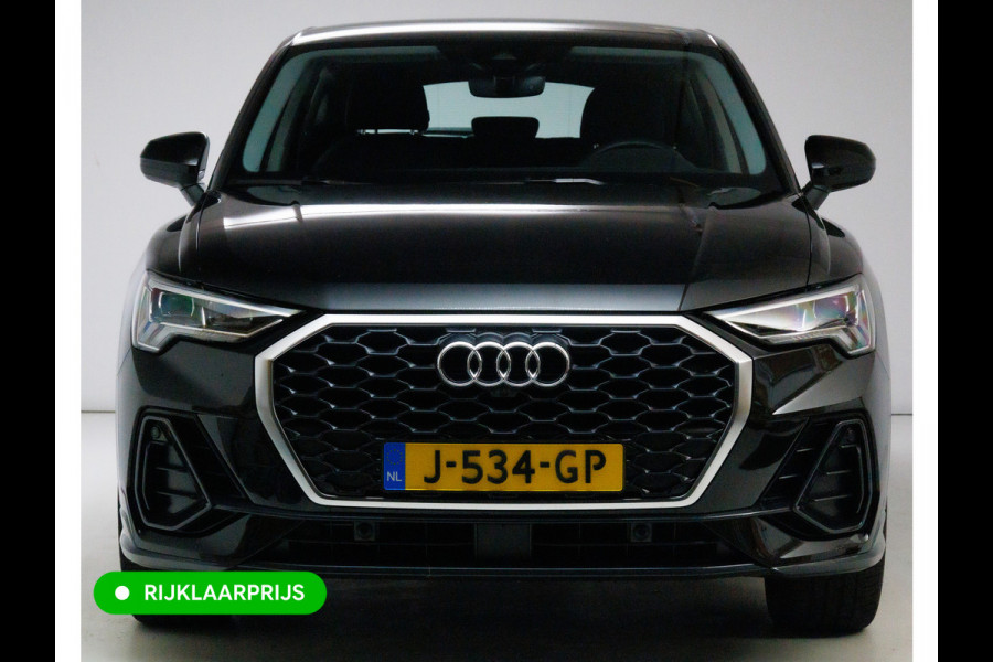 Audi Q3 Sportback 35 TFSI Edition 150 PK | NL Auto | Panoramadak | Leer | 360 camera | El. achterklep Stoelverwarming, Navigatie, App-connect, Lane assist, Cruise, Led verlichting, Regensensor
