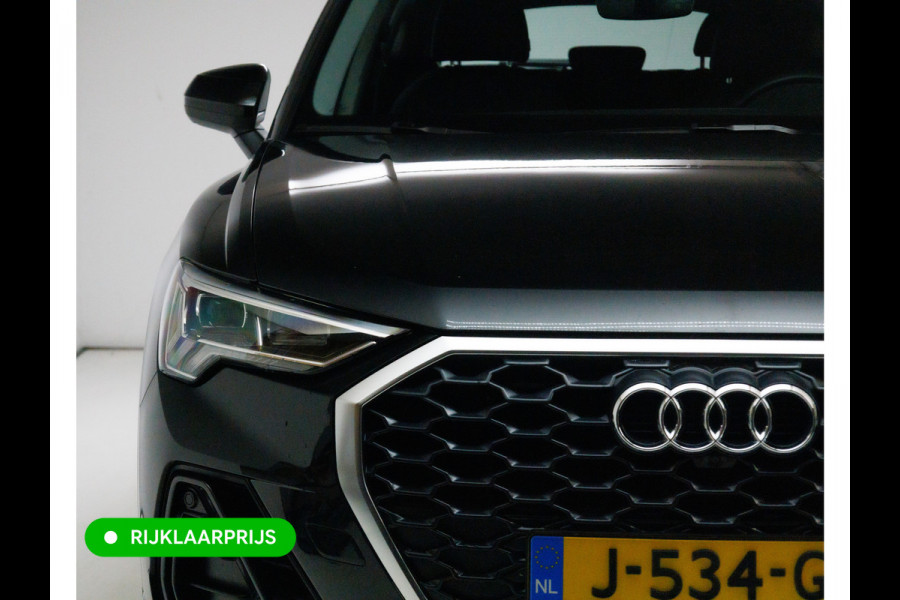Audi Q3 Sportback 35 TFSI Edition 150 PK | NL Auto | Panoramadak | Leer | 360 camera | El. achterklep Stoelverwarming, Navigatie, App-connect, Lane assist, Cruise, Led verlichting, Regensensor