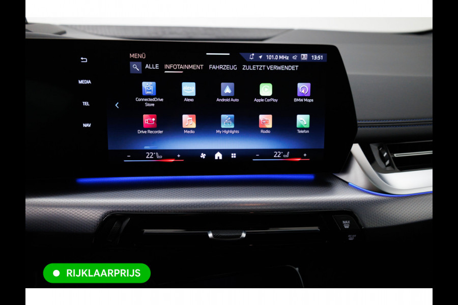 BMW 2 Serie Active Tourer 218i M-Sport automaat | 19 inch Individual Panoramadak | Harman Kardon | HUD Adaptive cruise, 360 Camera, PDC V+A,  El.verstelbare stoel met geheugen, Elektrische achterklep, Keyless