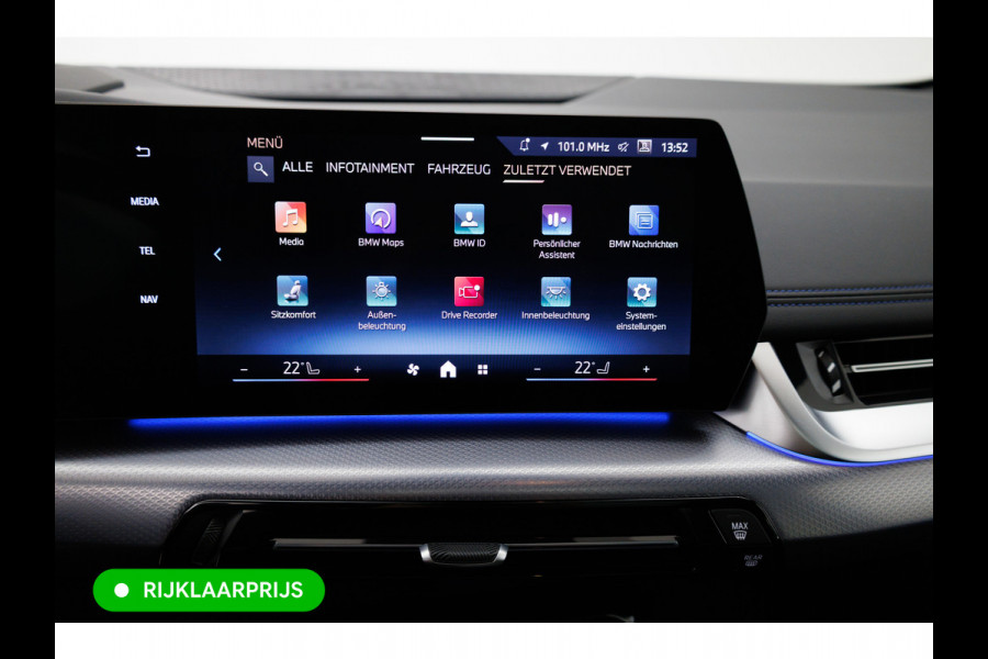 BMW 2 Serie Active Tourer 218i M-Sport automaat | 19 inch Individual Panoramadak | Harman Kardon | HUD Adaptive cruise, 360 Camera, PDC V+A,  El.verstelbare stoel met geheugen, Elektrische achterklep, Keyless