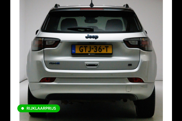 Jeep Compass 4xe 240 Hybrid Electric S 240 PK automaat | Leer | 19 Inch All-season | Stoel- Stuurverwarming Navigatie, Adaptive Cruise, Elektrische achterklep, Camera