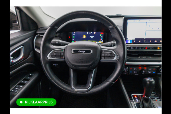 Jeep Compass 4xe 240 Hybrid Electric S 240 PK automaat | Leer | 19 Inch All-season | Stoel- Stuurverwarming Navigatie, Adaptive Cruise, Elektrische achterklep, Camera