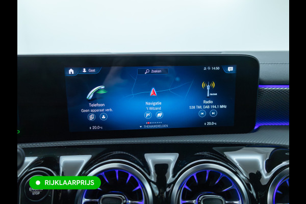 Mercedes-Benz CLA-Klasse Shooting Brake 180 Buss. Sol. Luxury automaat | Leer | Stoelverwarming | Navigatie | Cruise | Elec. klep | Camera All season banden, Sfeerverlichting