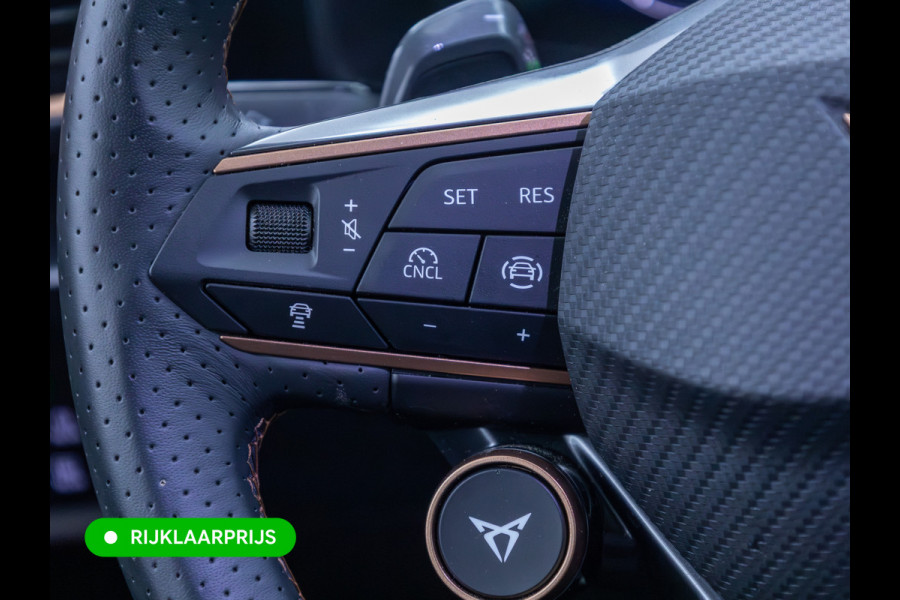 CUPRA Formentor 1.5 TSI e-Hybrid 204 PK | Memorystoelen | Stoel- stuurverw. | 360 camera | Facelift | Adaptive cruise, Travel-assist, Navigatie, Aplle carplay/Android auto, All-season