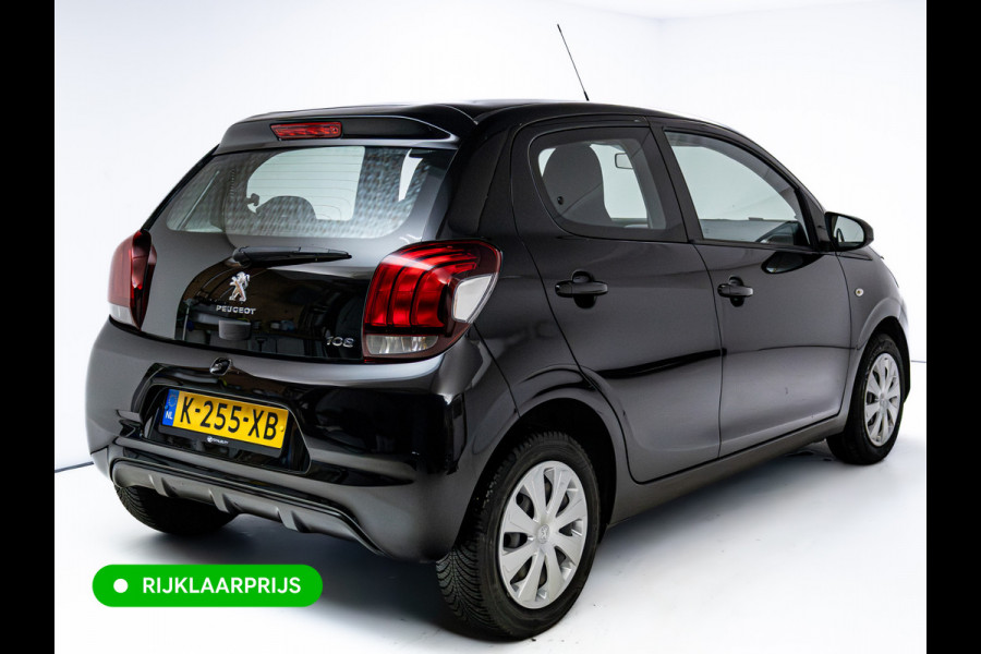 Peugeot 108 1.0 e-VTi Active 73 PK | Airconditioning | BT Telefoon & Audio | DAB | Led Dagrijverlichting | Zwart met. | Multifunctioneel stuurwiel, Centrale vergrendeling met afstandsbediening