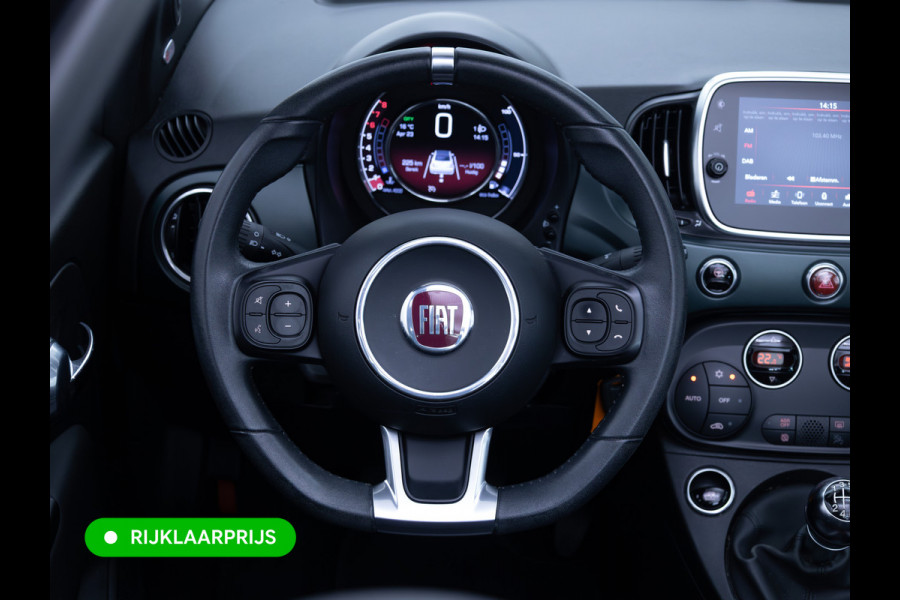 Fiat 500C 1.0 Hybrid Rockstar | Beats audio | Climate control | Cruise | Electrische cabrio kap | Apple Carplay, Android auto | PDC achter, Electrische ramen voor