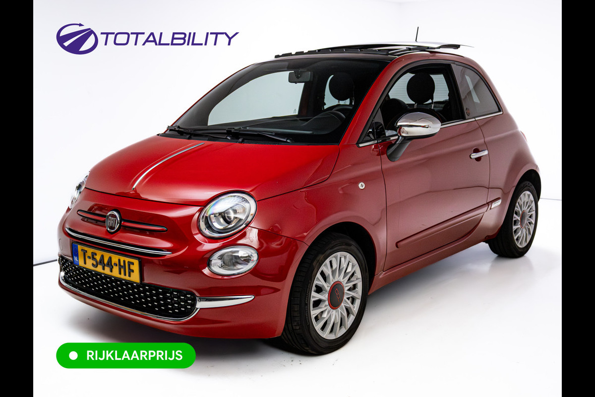 Fiat 500 1.0 Hybrid RED | Electrisch Schuif/kanteldak | U-conn navi touch 7 | Navigatie | Airco | Cruise control | DAB