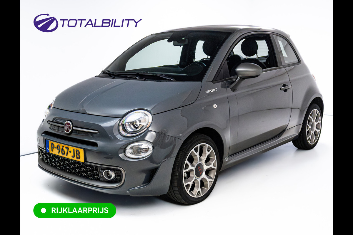 Fiat 500 1.0 Hybrid Sport | Panoramadak | U-connect touchscr 7 | Apple Carplay | Android auto | PDC achter | Cruise | Climate control, Automatische verlichting
