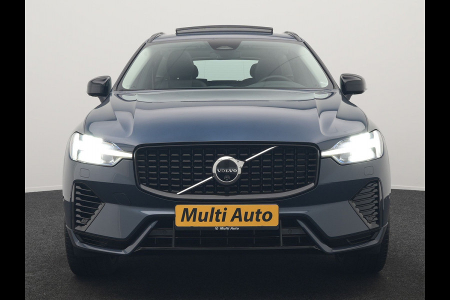 Volvo XC60 T6 AWD Plus Dark PHEV 350pk Dealer O.H. | Trekhaak Af Fabriek | Panodak | 360 Camera | Adaptive Cruise | Lederen Sportstoelen Memory & Verwarmd | 21'' L.M. | Keyless | Google Assistant | Apple Carplay | Stuur Verwarmd | DAB | Plug In Hybrid |