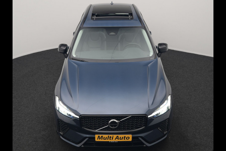 Volvo XC60 T6 AWD Plus Dark PHEV 350pk Dealer O.H. | Trekhaak Af Fabriek | Panodak | 360 Camera | Adaptive Cruise | Lederen Sportstoelen Memory & Verwarmd | 21'' L.M. | Keyless | Google Assistant | Apple Carplay | Stuur Verwarmd | DAB | Plug In Hybrid |