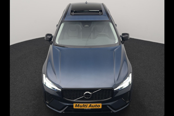 Volvo XC60 T6 AWD Plus Dark PHEV 350pk Dealer O.H. | Trekhaak Af Fabriek | Panodak | 360 Camera | Adaptive Cruise | Lederen Sportstoelen Memory & Verwarmd | 21'' L.M. | Keyless | Google Assistant | Apple Carplay | Stuur Verwarmd | DAB | Plug In Hybrid |