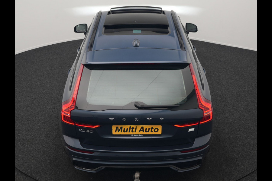 Volvo XC60 T6 AWD Plus Dark PHEV 350pk Dealer O.H. | Trekhaak Af Fabriek | Panodak | 360 Camera | Adaptive Cruise | Lederen Sportstoelen Memory & Verwarmd | 21'' L.M. | Keyless | Google Assistant | Apple Carplay | Stuur Verwarmd | DAB | Plug In Hybrid |