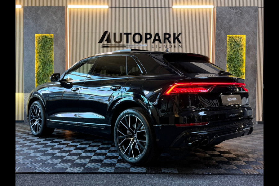 Audi Q8 55 TFSI e quattro 3X S-LINE |PANO|B&O|SOFTCLOSE|MATRIX|360 CAM|KEYLESS|LUCHTVERING|SFEERVERLICHTING|DEALER ONDERHOUDEN|VOL