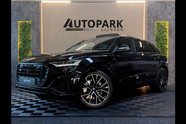 Audi Q8 55 TFSI e quattro 3X S-LINE |PANO|B&O|SOFTCLOSE|MATRIX|360 CAM|KEYLESS|LUCHTVERING|SFEERVERLICHTING|DEALER ONDERHOUDEN|VOL